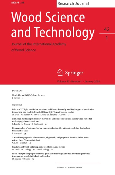 Wood Science and Technology 1/2008
