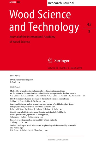 Wood Science and Technology 3/2008
