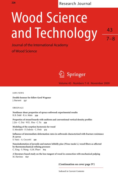 Wood Science and Technology 7-8/2009