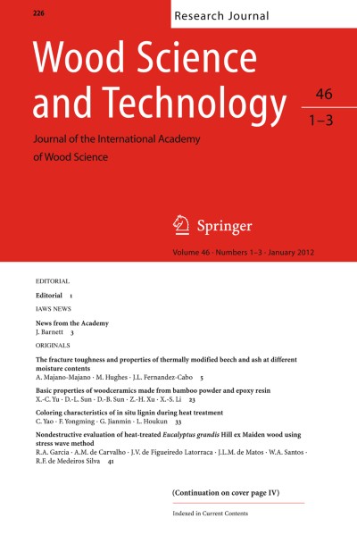 Wood Science and Technology 1-3/2012