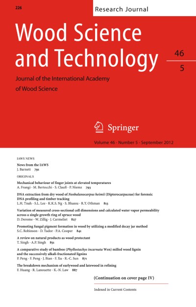 Wood Science and Technology 5/2012