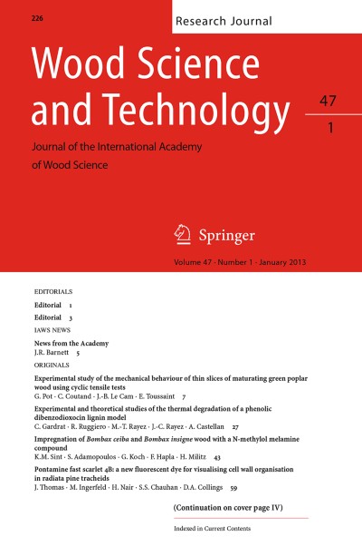 Wood Science and Technology 1/2013