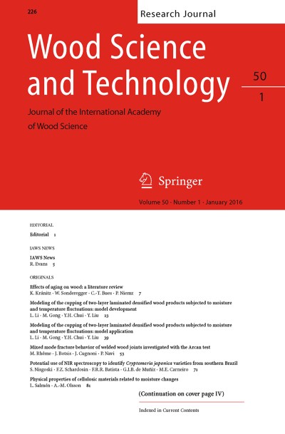 Wood Science and Technology 1/2016