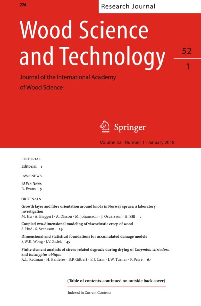 Wood Science and Technology 1/2018