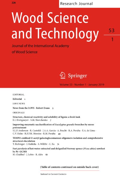 Wood Science and Technology 1/2019