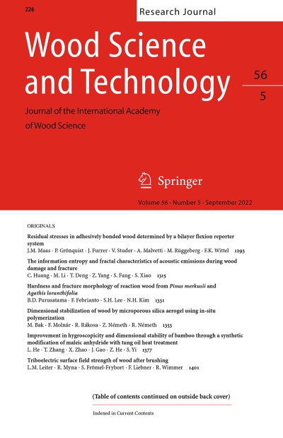 Wood Science and Technology 5/2022