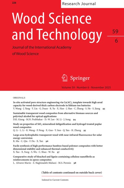 Wood Science and Technology 6/2025