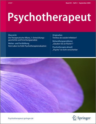 Psychotherapeut 5/2005