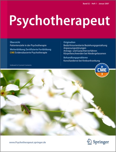 Psychotherapeut 1/2007