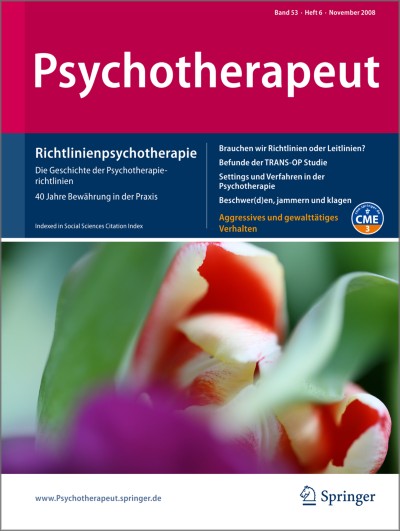 Psychotherapeut 6/2008