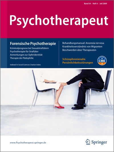 Psychotherapeut 4/2009