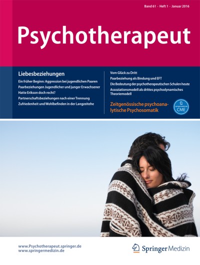 Psychotherapeut 1/2016