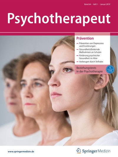 Psychotherapeut 1/2019