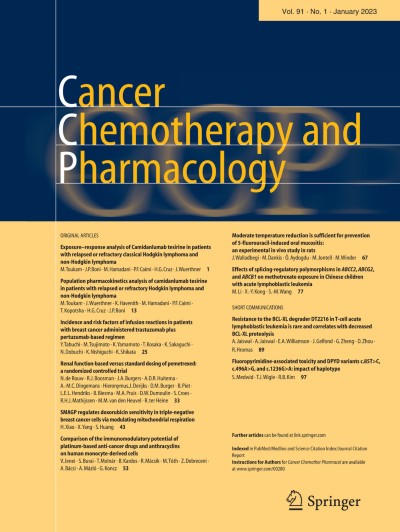 Link zu Zeitschrift Cancer Chemotherapy and Pharmacology