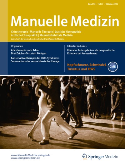 Link zu Zeitschrift Manuelle Medizin