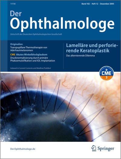 Link zu Zeitschrift Die Ophthalmologie