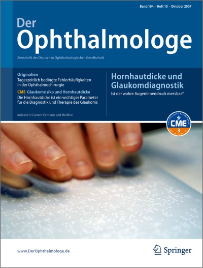 Link zu Zeitschrift Die Ophthalmologie