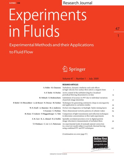 Experiments in Fluids 1/2009