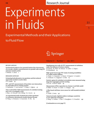Experiments in Fluids 1/2011