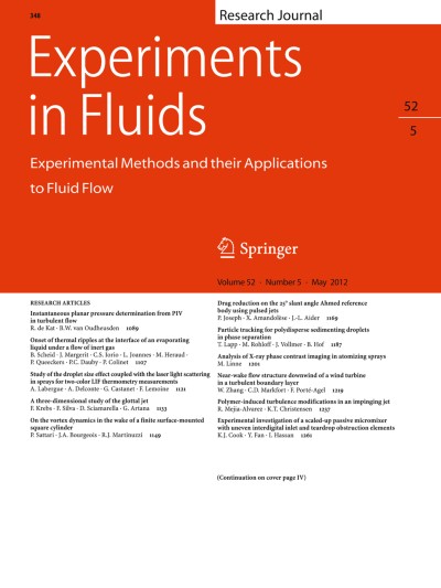 Experiments in Fluids 5/2012