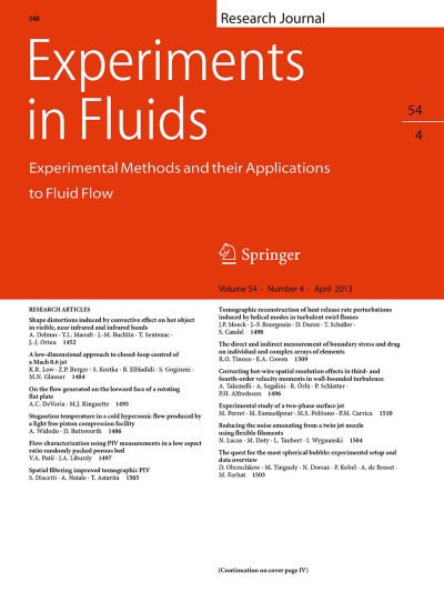 Experiments in Fluids 4/2013