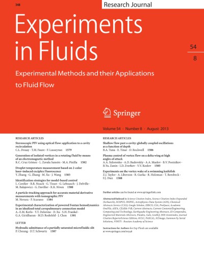 Experiments in Fluids 8/2013