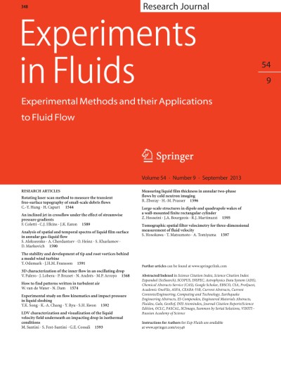 Experiments in Fluids 9/2013