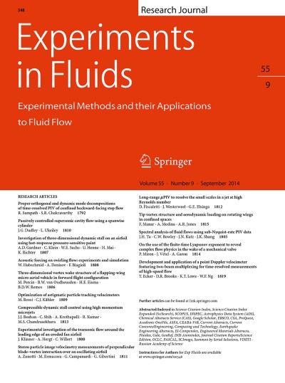 Experiments in Fluids 9/2014