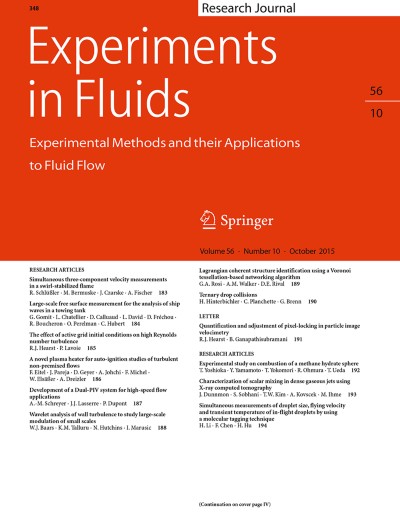 Experiments in Fluids 10/2015