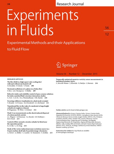 Experiments in Fluids 12/2015