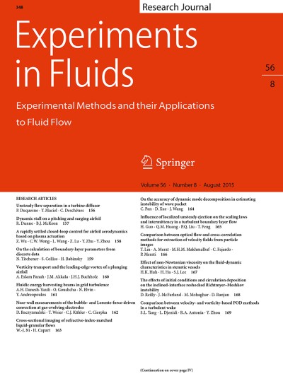 Experiments in Fluids 8/2015