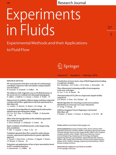Experiments in Fluids 2/2016