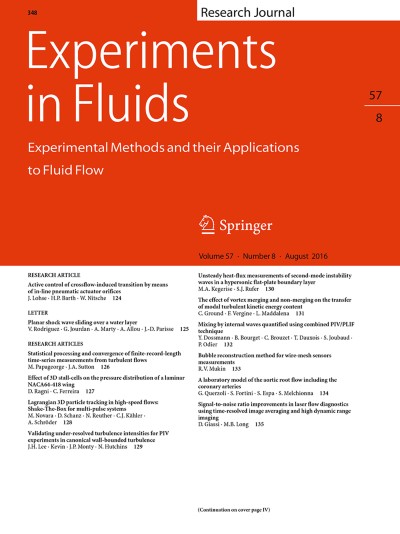 Experiments in Fluids 8/2016