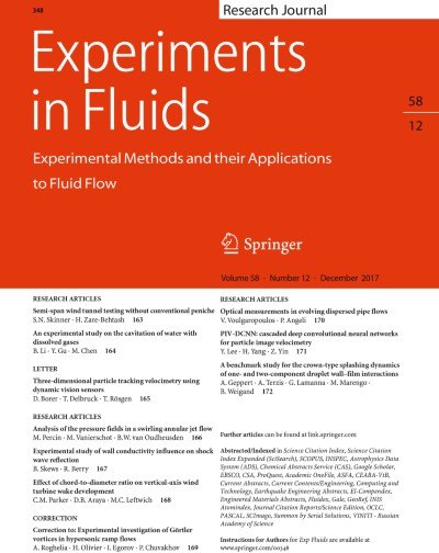 Experiments in Fluids 12/2017