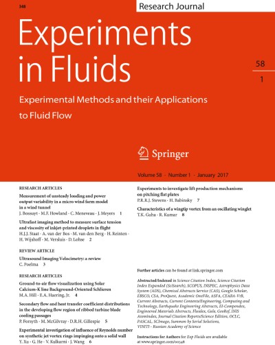 Experiments in Fluids 1/2017
