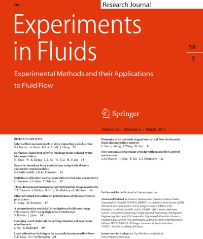 Experiments in Fluids 3/2017