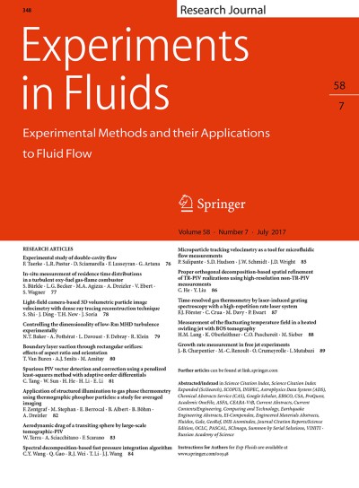 Experiments in Fluids 7/2017