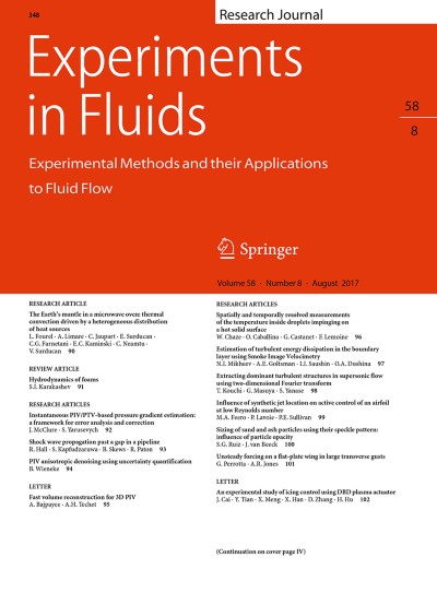 Experiments in Fluids 8/2017