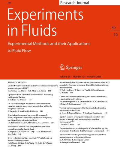 Experiments in Fluids 10/2018
