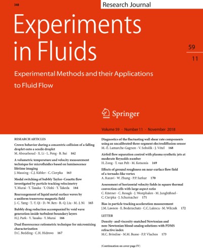 Experiments in Fluids 11/2018