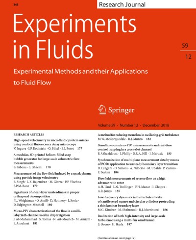 Experiments in Fluids 12/2018
