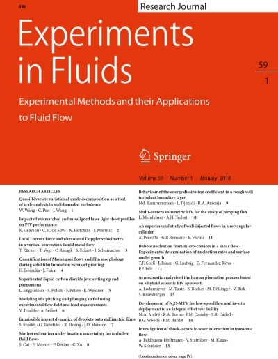 Experiments in Fluids 1/2018