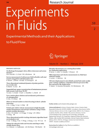 Experiments in Fluids 2/2018