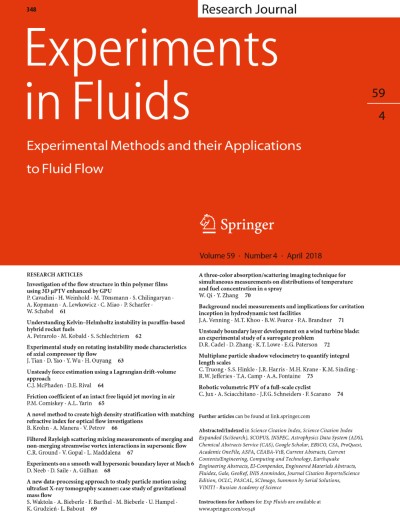 Experiments in Fluids 4/2018
