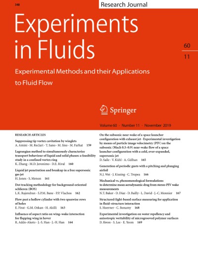 Experiments in Fluids 11/2019