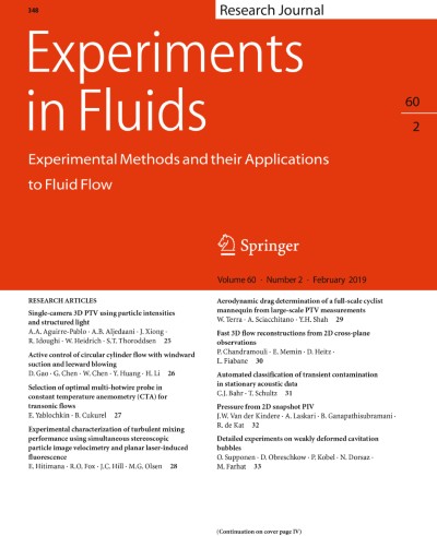 Experiments in Fluids 2/2019