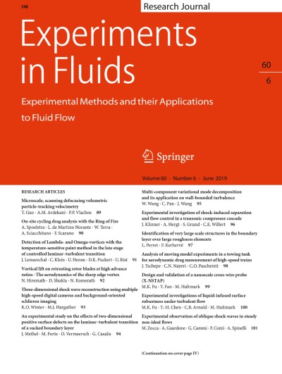 Experiments in Fluids 6/2019