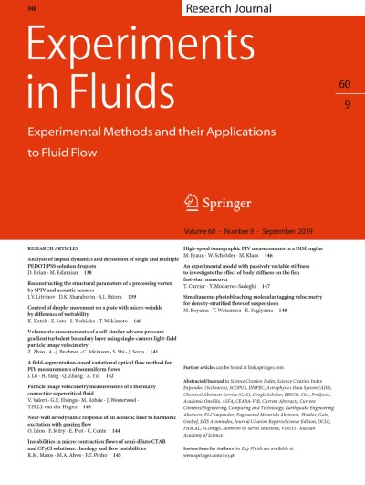 Experiments in Fluids 9/2019