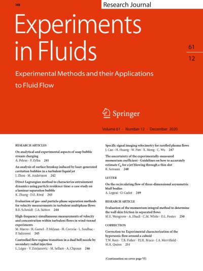 Experiments in Fluids 12/2020