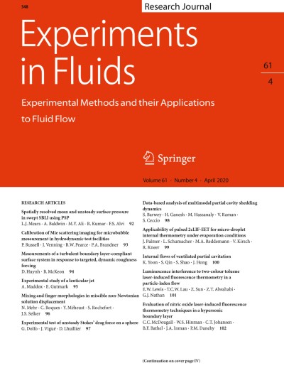 Experiments in Fluids 4/2020